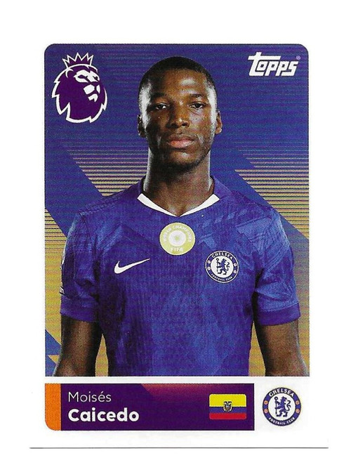 #182 Moises Caicedo (Chelsea) - Topps Premier League 2026 - Sticker