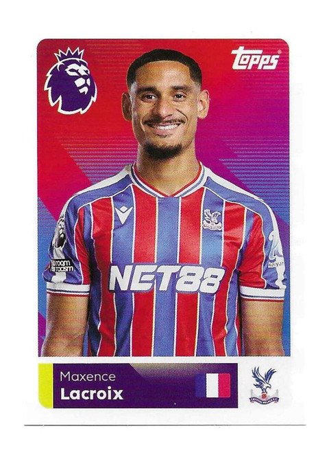 #204 Maxence Lacroix (Crystal Palace) - Topps Premier League 2026 - Sticker