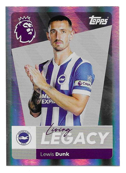 #142 Lewis Dunk (Brighton) - LIVING LEGACY - Topps Premier League 2026 - Sticker