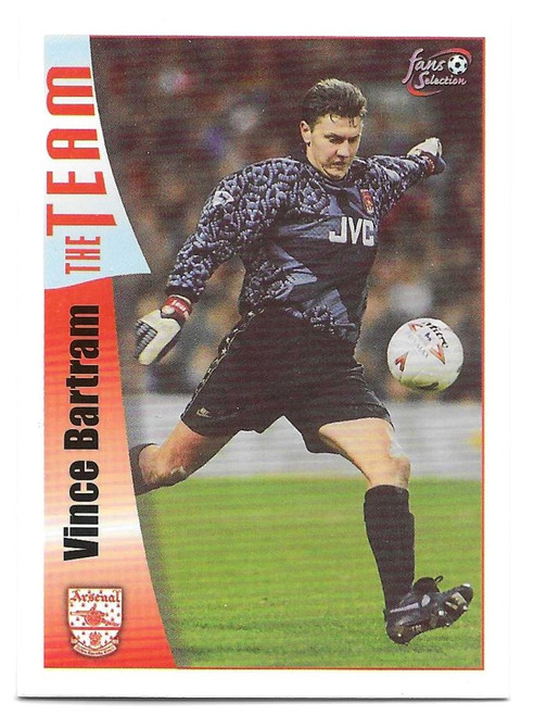 #036 Vince Bartram - Futera Arsenal 1997/98
