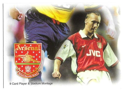 #036 Player & Stadium Montage No. 9 - Futera Arsenal 1999