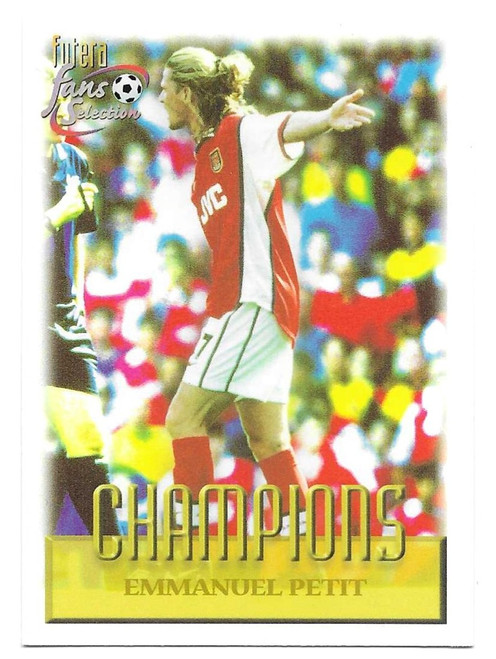 #077 Emmanuel Petit - Futera Arsenal 1999