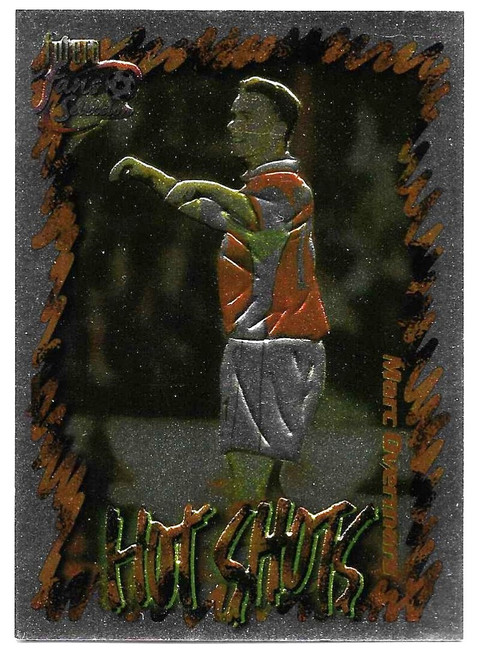 HS7 - Marc Overmars - HOT SHOTS CHROME EMBOSSED - Futera Arsenal 1999