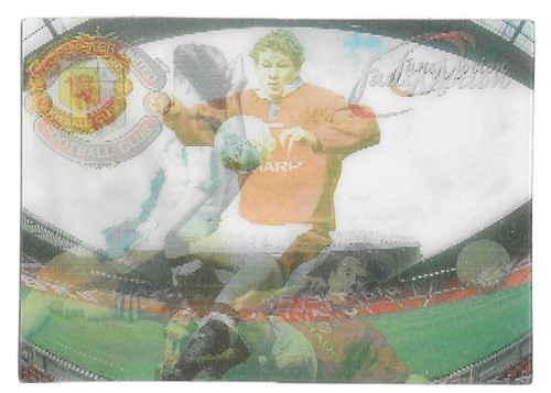FANS MOTION CARD (Ryan Giggs, Ole Gunnar Solskjaer & Gary Neville) - Futera Manchester United 1997/98