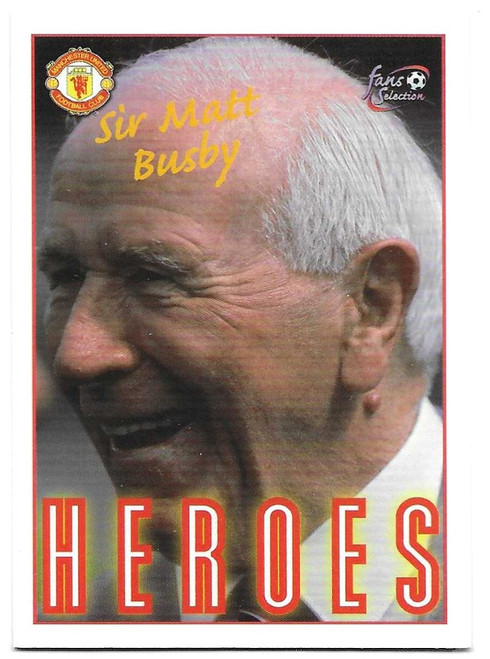 #079 Sir Matt Busby - Futera Manchester United 1997/98