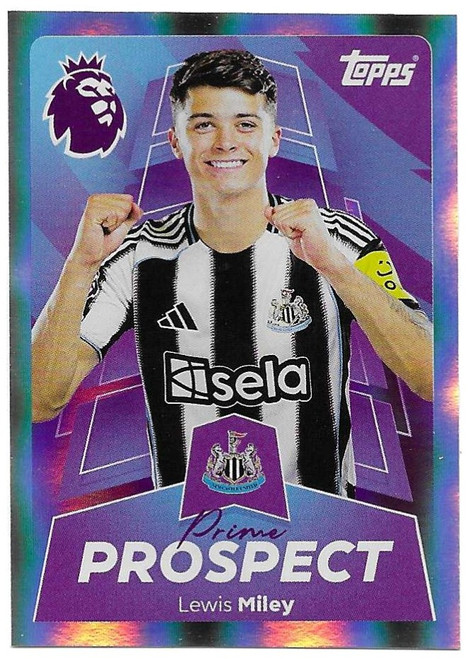 #419 Lewis Miley (Newcastle United) - PRIME PROSPECT - Topps Premier League 2026 - Sticker