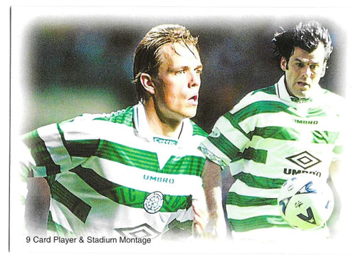 #076 Player & Stadium Montage No. 4 - Futera Celtic 1999