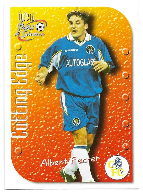 CE7 - Albert Ferrer - CUTTING EDGE EMBOSSED - Futera Chelsea 1999