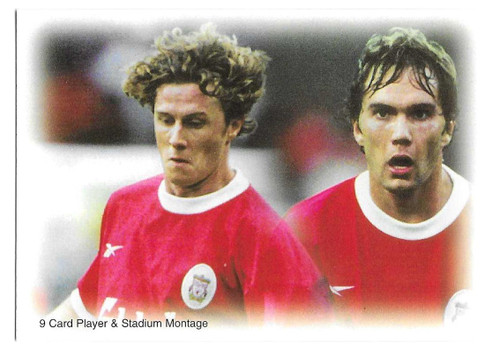 #079 Player & Stadium Montage No. 7 - Futera Liverpool 1999