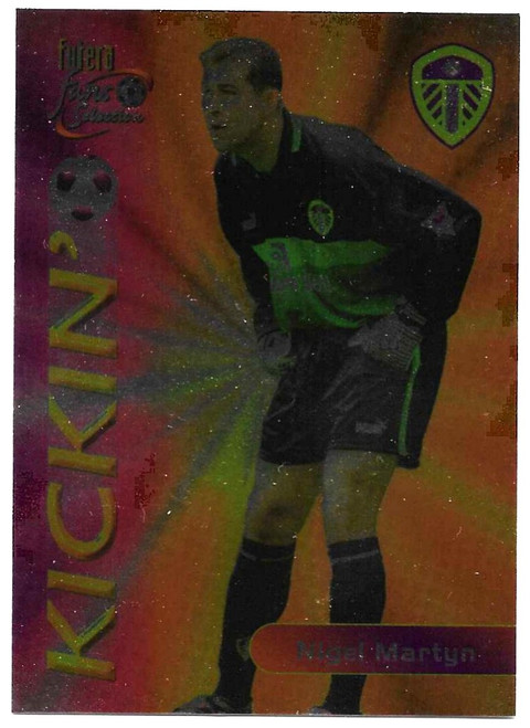 #127 Nigel Martyn - CHROME PARALLEL - Futera Leeds United 2000