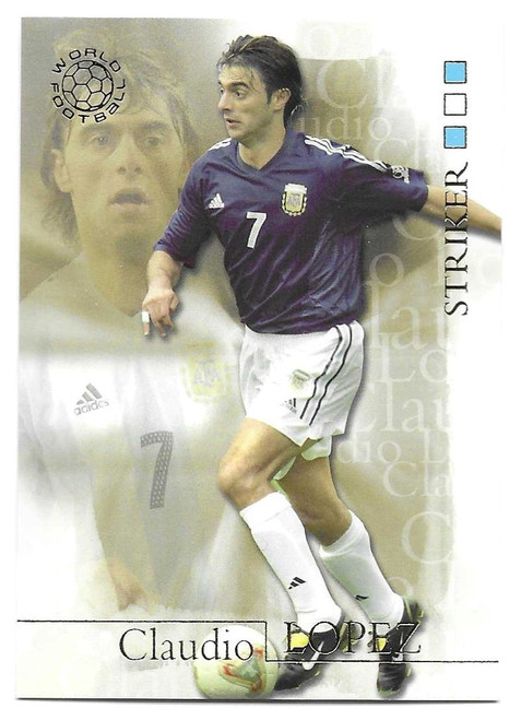 #047 Claudio Lopez (Argentina) - Futera World Football 2004