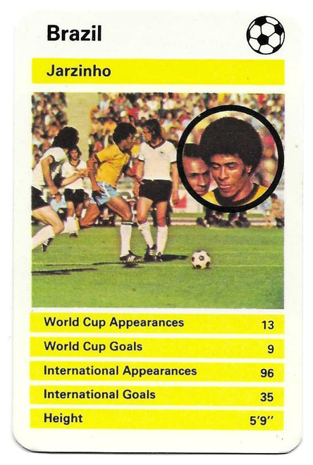 Brazil - Jarzinho - Dubreq Top Trumps World Cup 1978