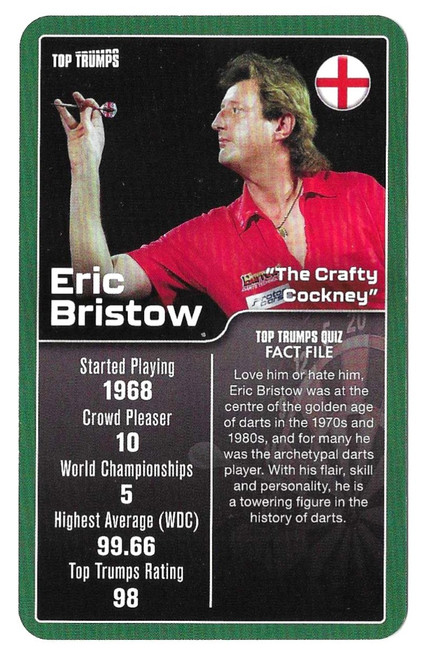 Eric Bristow - Top Trumps Top 30 Darts Greats (2024)