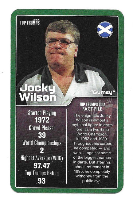 Jocky Wilson - Top Trumps Top 30 Darts Greats (2024)