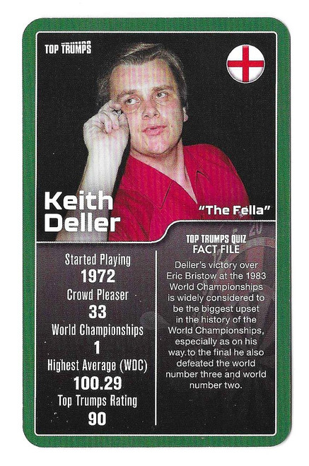 Keith Deller - Top Trumps Top 30 Darts Greats (2024)
