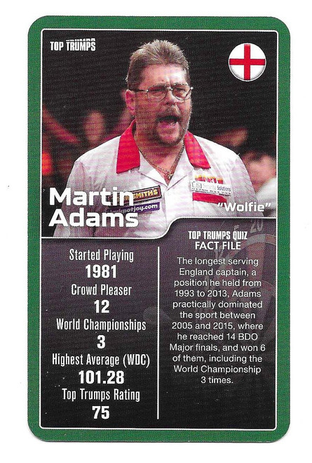 Martin Adams - Top Trumps Top 30 Darts Greats (2024)