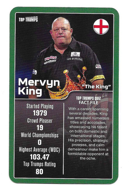 Mervyn King - Top Trumps Top 30 Darts Greats (2024)