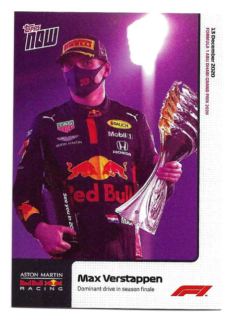 #23 Max Verstappen (Red Bull) - Topps NOW Formula 1 2020