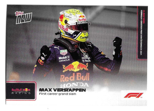 #27 Max Verstappen (Red Bull) - Topps NOW Formula 1 2021