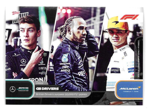 #008 GB Drivers (George Russell, Lewis Hamilton & Lando Norris) - Topps NOW Formula 1 2022