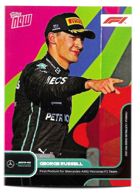 #010 George Russell (Mercedes) - Topps NOW Formula 1 2022