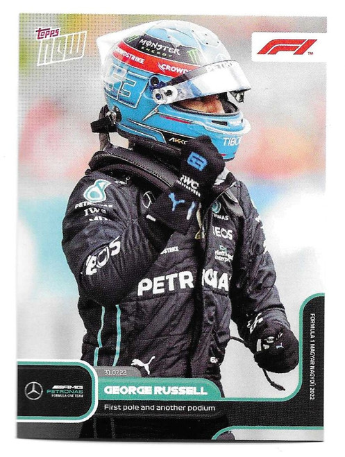 #048 George Russell (Mercedes) - Topps NOW Formula 1 2022