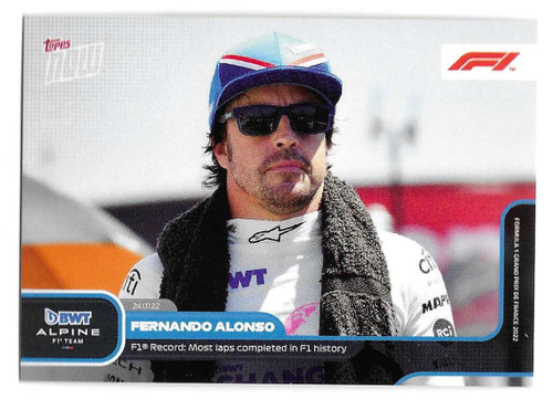 #046 Fernando Alonso (Alpine) - Topps NOW Formula 1 2022
