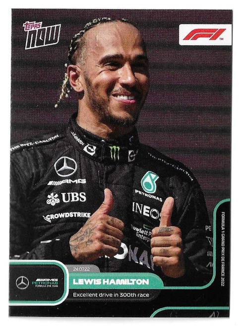 #042 Lewis Hamilton (Mercedes) - Topps NOW Formula 1 2022