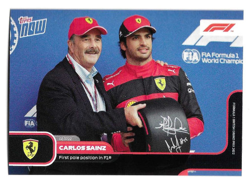 #037 Carlos Sainz (Ferrari) - Topps NOW Formula 1 2022