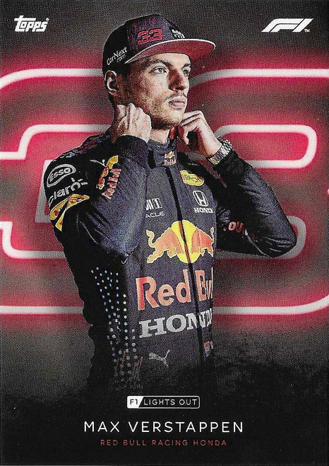 Red Bull - Max Verstappen - Topps Formula 1 Lights Out 2021