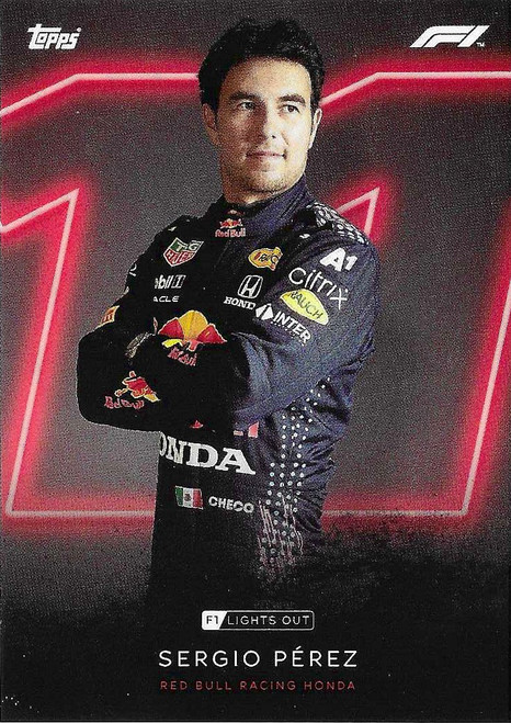 Red Bull - Sergio Perez - Topps Formula 1 Lights Out 2021
