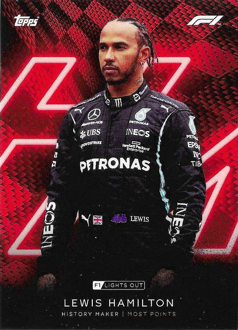 History Maker - Mercedes - Lewis Hamilton - Topps Formula 1 Lights Out 2021
