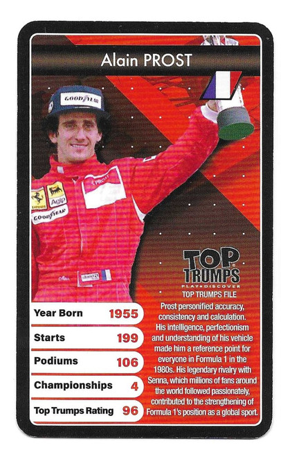 Alain Prost (Ferrari) - Top Trumps Grand Prix Heroes 2020