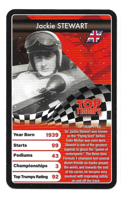 Jackie Stewart - Top Trumps Grand Prix Heroes 2020