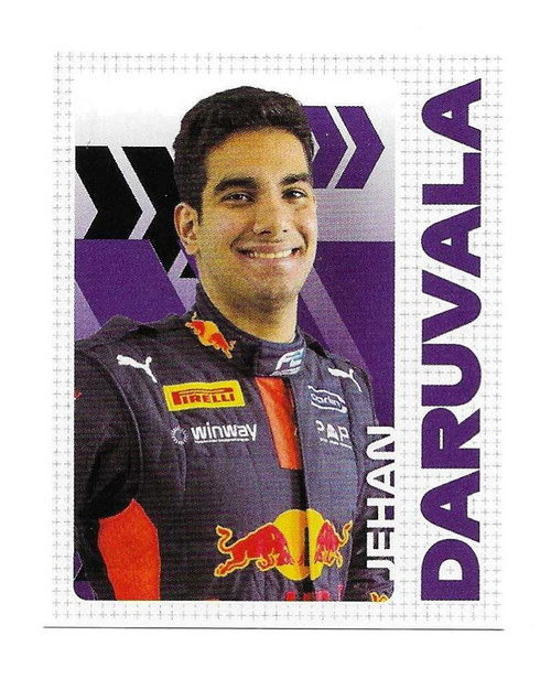 #218 Jehan Daruvala (Carlin) - Topps Formula 1 2020 - Sticker