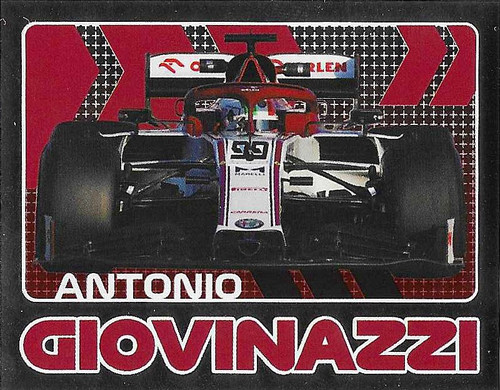 #167 Antonio Giovinazzi (Alfa Romeo) - Topps Formula 1 2020 - Sticker