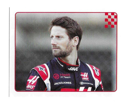 #176 Romain Grosjean (Haas) - Topps Formula 1 2020 - Sticker