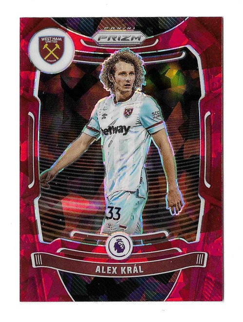 #236 Alex Kral (West Ham United) - RED ICE PARALLEL - Panini Prizm Premier League 2021/22