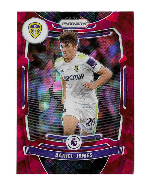 #222 Daniel James (Leeds United) - RED ICE PARALLEL - Panini Prizm Premier League 2021/22
