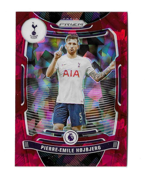 #158 Pierre-Emile Hojbjerg (Tottenham) - RED ICE PARALLEL - Panini Prizm Premier League 2021/22