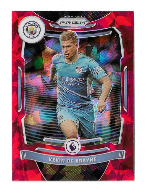 #012 Kevin De Bruyne (Manchester City) - RED ICE PARALLEL - Panini Prizm Premier League 2021/22