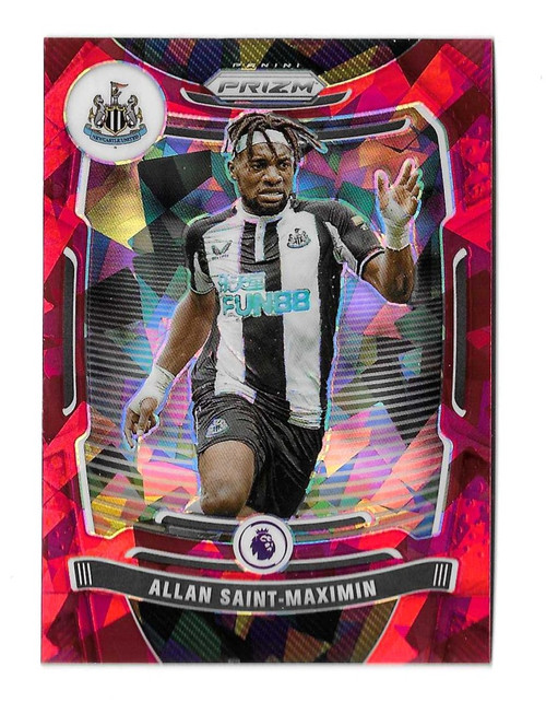 #040 Allan Saint-Maximin (Newcastle United) - RED ICE PARALLEL - Panini Prizm Premier League 2021/22