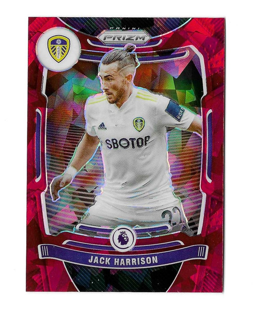 #218 Jack Harrison (Leeds United) - RED ICE PARALLEL - Panini Prizm Premier League 2021/22