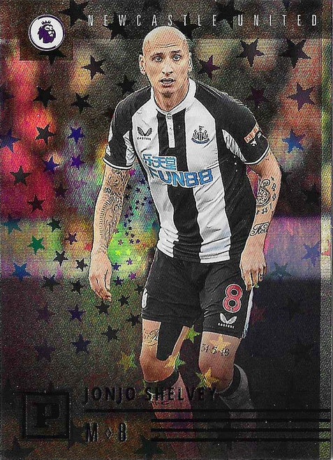 #034 Jonjo Shelvey (Newcastle United) - PURPLE ASTRO PARALLEL - Panini Chronicles Soccer 2021/22