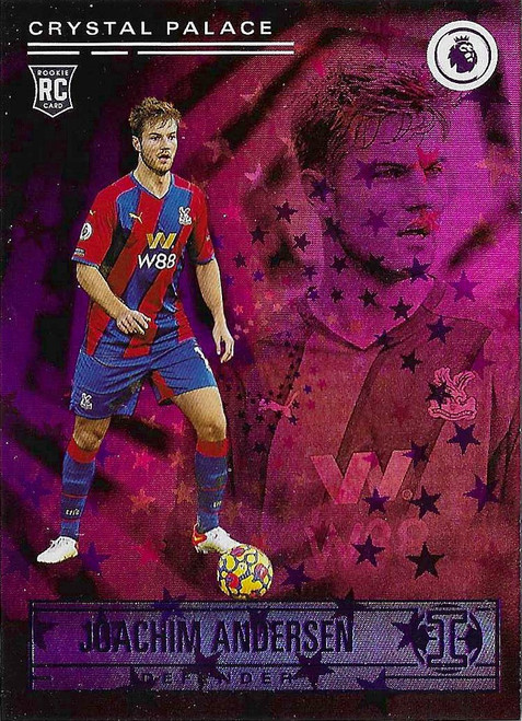 #179 Joachim Andersen (Crystal Palace) - PURPLE ASTRO PARALLEL (Illusions) - Panini Chronicles Soccer 2021/22