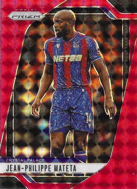 #159 Jean-Philippe Mateta (Crystal Palace) - RED MOSAIC PARALLEL - Panini Prizm Premier League 2024/25