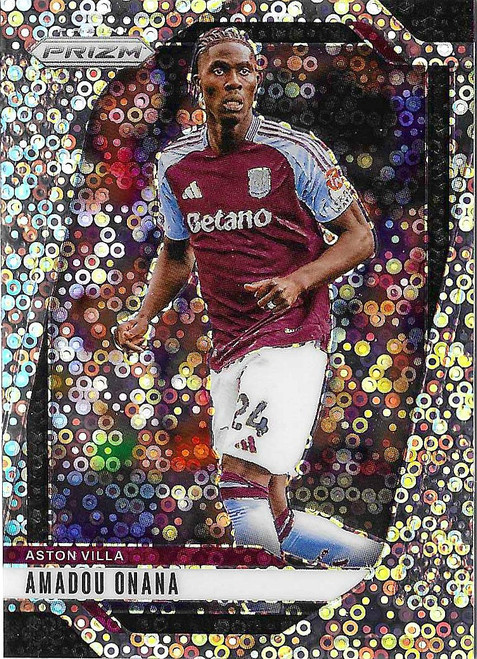 #060 Amadou Onana (Aston Villa) - BREAKAWAY PARALLEL - Panini Prizm Premier League 2024/25