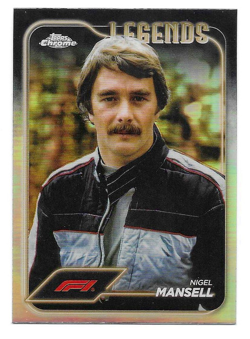 #189 Nigel Mansell (Legends) - REFRACTOR PARALLEL - Topps Chrome Formula 1 2024