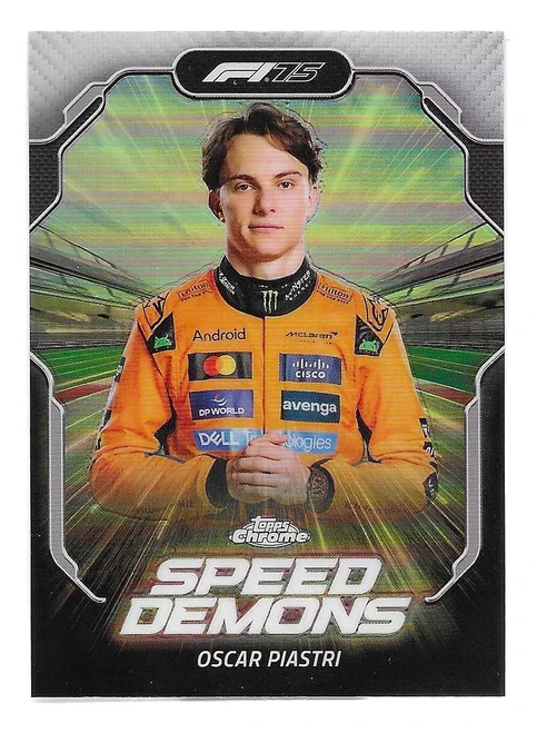 SD-4 - Oscar Piastri (McLaren) - SPEED DEMONS - Topps Chrome Formula 1 2025