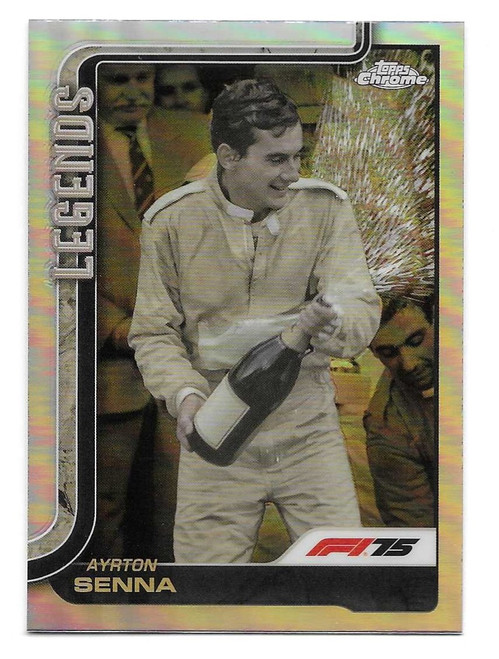 #162 Ayrton Senna (Legends) - REFRACTOR PARALLEL - Topps Chrome Formula 1 2025